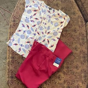 Outfit top and pants